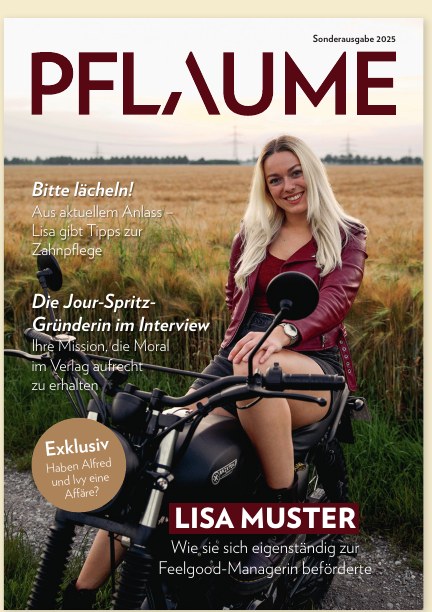 Magazincover PFLAUME – Sonderausgabe